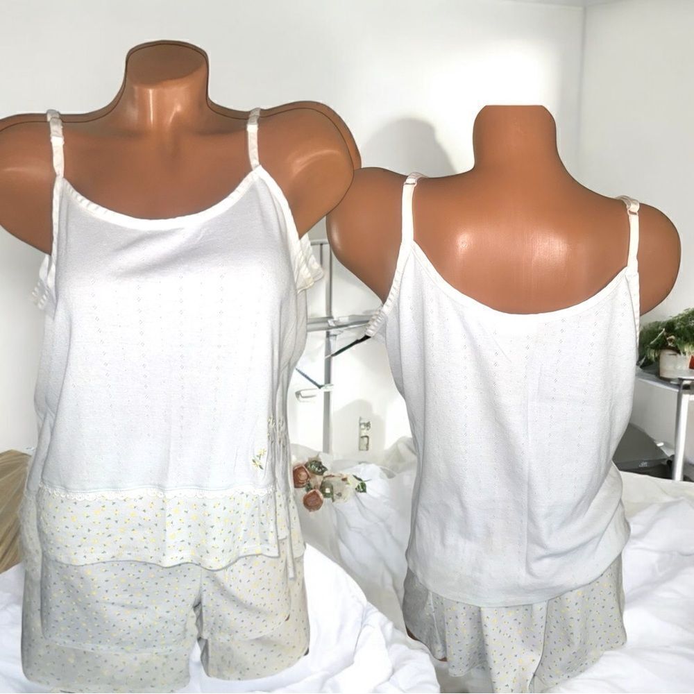 Secret Treasures Sleepwear l 2-piece PJ set l Adjustable tank l L l EUC